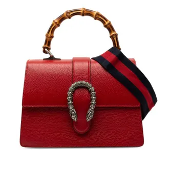 Gucci Pre-owned Gucci Medium Calfskin Bamboo Dionysus Web Satchel Ladies JHFBIH2IBVDYB23R