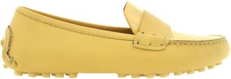 Ferragamo Iside Driver Moccasins with Logo, Size 7 C