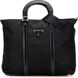Prada Borsa a tracolla in tessuto 2013-2025 - Nero