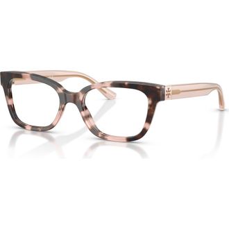 Tory Burch 52mm Square optical glasses in Tortoise at Nordstrom