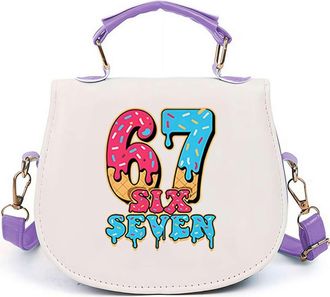 Generic ZXCVWWE 67 Handbag,Funny 67 Ice Cream Handbag,Santa Says SixSeven Crossbody Bag,Cute Six Seven Ice Cream Drip Bags,Funny 6 7 Meme,Novelty Six Seven Gi