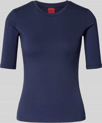 HUGO BOSS T-Shirt mit Rundhalsausschnitt Modell Darnelia in Marine, Gr&ouml;&szlig;e M