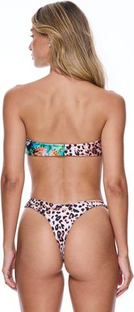 Sunkissed Le Bas Cheeky Swim Bottom in Cheetafly at Nordstrom, Size X-Large