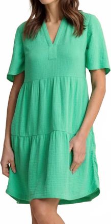 Southern Tide Harper Short Sleeve Dress In Simply Green