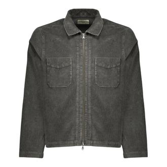 Officine G&eacute;n&eacute;rale Denim Overshirt - Heren - Zomerjassen - Grijs - M - Denim - Jassen