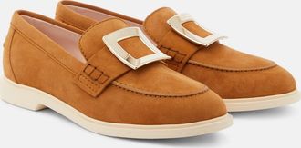 Roger Vivier Viv Rangers suede loafers