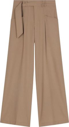 Closed Wes Wijde Broek - Dames - Wijde Broeken - Beige - W25 L32 - Wol - Broeken