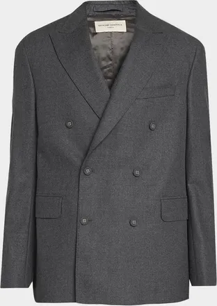 Officine G&eacute;n&eacute;rale Men & apos;s Wool Double-Breasted Sport Coat