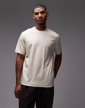 Paul Smith T-shirt grigia con logo a icona-Grigio