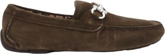 Ferragamo Mens Green Loafers, US Size 7.5