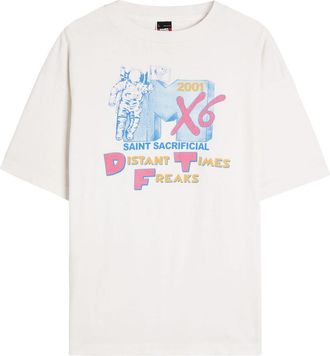 Saint Mxxxxxx Saint Mxxxxxx Mtv Printed Cotton T-shirt - White - Xxl