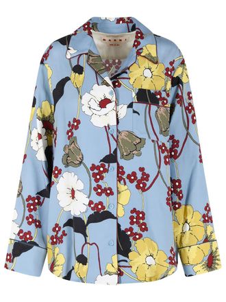 Marni Hellblaues Viskosehemd von Marni