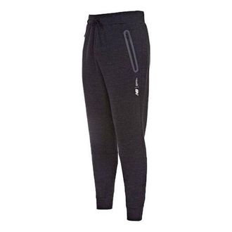 New Balance Stretch Graphic Logo Fortitech Fleece Track Pants Asia Sizing Black MP11143-BKH