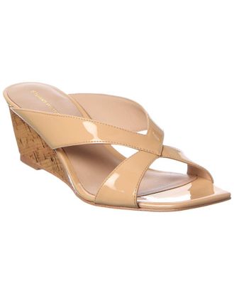 Stuart Weitzman Miami 50 Leather Wedge Sandal