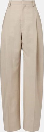 Wardrobe.NYC Pantaloni regular in lana a vita media