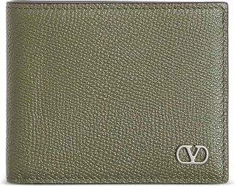 Valentino Garavani Vlogo Signature Grainy leather Bi-Fold Wallet
