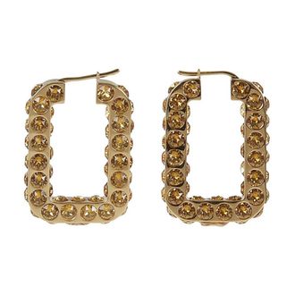 Amina Muaddi Charlotte Hoop Oorbellen - Dames - Oorbellen - Geel - ONE Size - Accessoires
