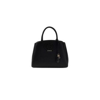 Guess Handbags, female, Black, Size: ONE SIZE Isola 3 Comp Satchel