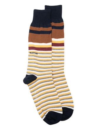 Marni Mixed Stripes Cotton Socks