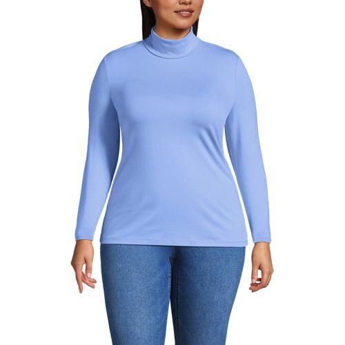 Lands End Rollkragenshirt aus Baumwoll/Modalmix, Damen, Größe:48