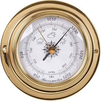 OEM Bar&oacute;metro De Pared - Term&oacute;metro/higr&oacute;metro - Reloj Con Funci&oacute;n De Reloj, Temperatura E Higr&oacute;metro - Para Uso Interior Y Exterior - Montaje En Pared - 
