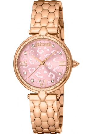Just Cavalli Womens JC1L254M0075 Ladies Glam Chic Donna Leopardo Watch - Rose Gold