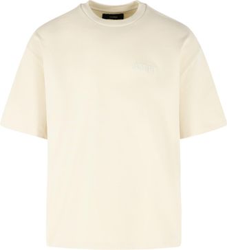 Amiri beige katoenen T-shirt