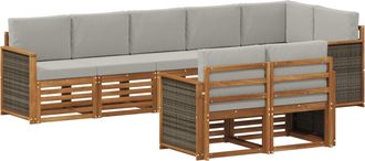 vidaXL Conjunto De Sof&aacute;s De Exterior 7 Uds. Vidaxl