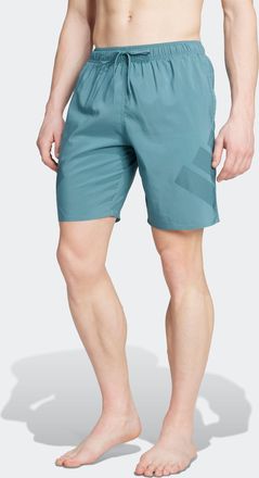 adidas Badeshorts ADIDAS PERFORMANCE BB SH 8IN, Herren, Gr. S, N-Gr, preloved teal, aurora ivy, Obermaterial: 100% Polyester, Badehosen Badeshorts
