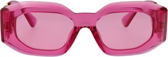 Versace Stijlvolle zonnebril met model 0Ve 4425U - Heren - Zonnebrillen - Roze - 48 MM - Accessoires