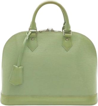 Louis Vuitton Pre-owned Vintage Handbag - Dames - Vintage Handtas - Groen - ONE Size - Leer - Vintage