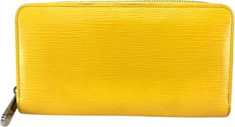 Louis Vuitton Tweedehands leren portemonnees - Dames - Vintage Accessoires - Geel - ONE Size - Vintage