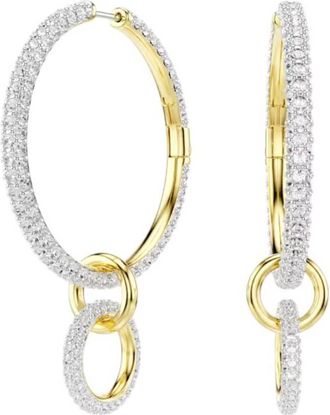 Swarovski Dextera Gold-Tone Plated Hoop Earrings