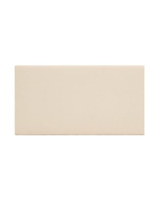 Deco Wood Cabecero tapizado de algod&oacute;n en color hueso de 135x80cm