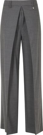 Giuseppe Di Morabito Grey Wide-Leg Flannel Pants