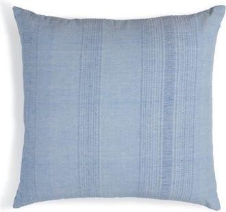 Sustainable Threads Ecoloom Handwoven Cotton Pillow with Down-Alternative Insert in Juniper Berry at Nordstrom