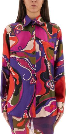 Emilio Pucci Orchid Print Shirt
