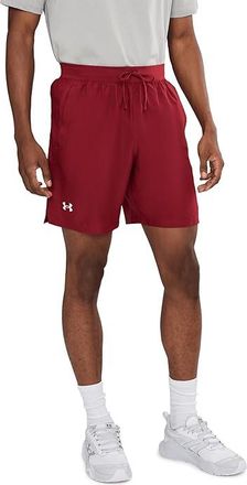 Under Armour 7 Launch Run Unlined Shorts Mens Shorts Cardinal/Cardinal/White : 2XL 7, Polyester