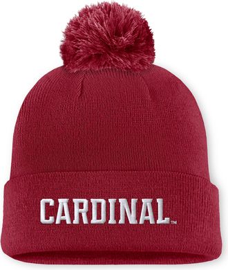 Nike Stanford Peak Nike Mens College Cuffed Beanie in Red | NC1669WSDN-V72