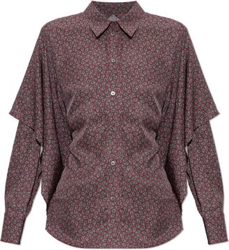 Maison Margiela Asymmetrisch gesneden shirt - Dames - Overhemden - Veelkleurig - 2XS - Overhemden