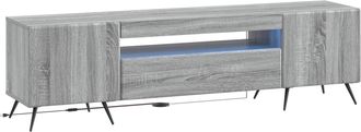 vidaXL Mueble De Tv Led Sonoma Gris Madera De Ingenier&iacute;a Vidaxl