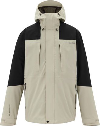 Regatta Mens Freesdale Waterproof Jacket (Abbeystone/Black) - Light Grey - Size X-Large