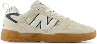 New Balance Unisex NB Numeric Tiago Lemos 808L en Blanco/Verde, Gamuza/Malla, Talla 43