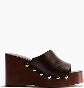 H&M Sandaletten mit Keilabsatz - Beige