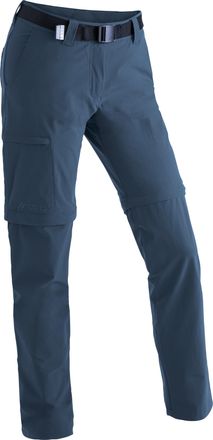 Maier Sports Outdoorhose MAIER SPORTS Inara slim zip, Damen, Gr. 34, Normalgr&ouml;ssen, blau (jeansblau), 90% Polyamid, 10% Elasthan, Hosen Outdoorhose, Damen Zip-Off 