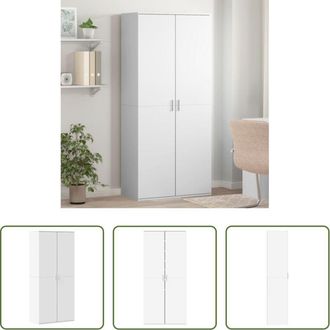 vidaXL Scarpiera da interno - Scarpiera Bianca 80x39x178 cm in Legno Multistrato