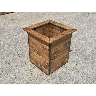 Charles Taylor Trading 1Pc Large Windsor Planter - W48 x D48 x H53 - Redwood
