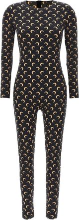 Marine Serre Black Moon Printed catsuit