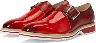 Stacy Adams Bartram Monk Strap Mens Lace Up Wing Tip Shoes Red : 11.5 M, Leather/Synthetic