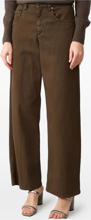 Brunello Cucinelli Pantaloni a gamba ampia - Marrone